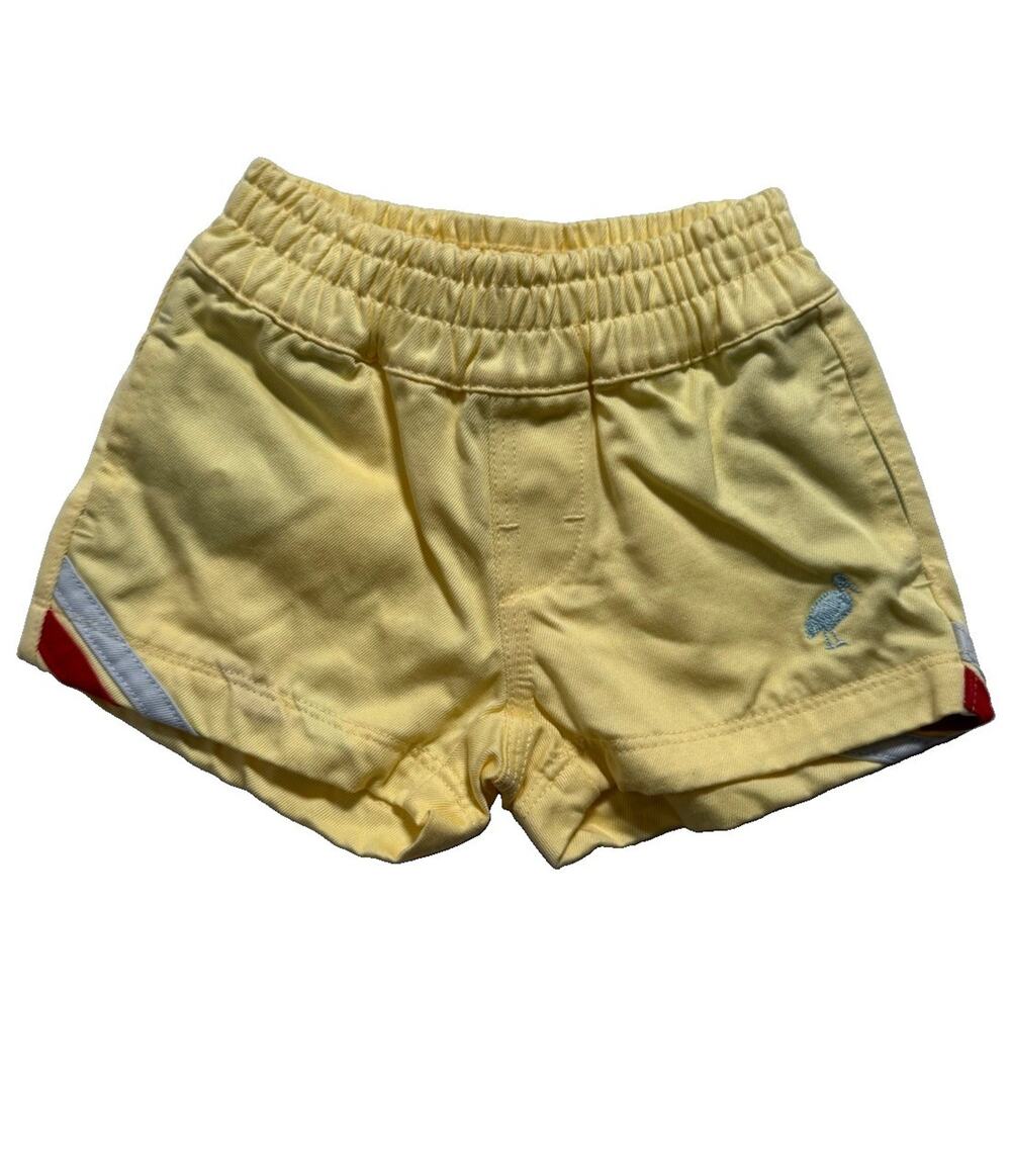 Beaufort Bonnet Co Baby Boys Yellow Pull On Shorts 3-6 Months Cotton Peru